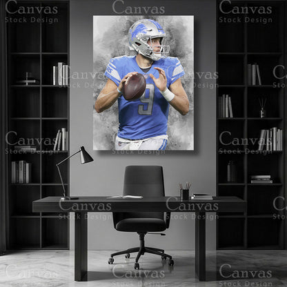 Matthew Stafford NFL canvas art