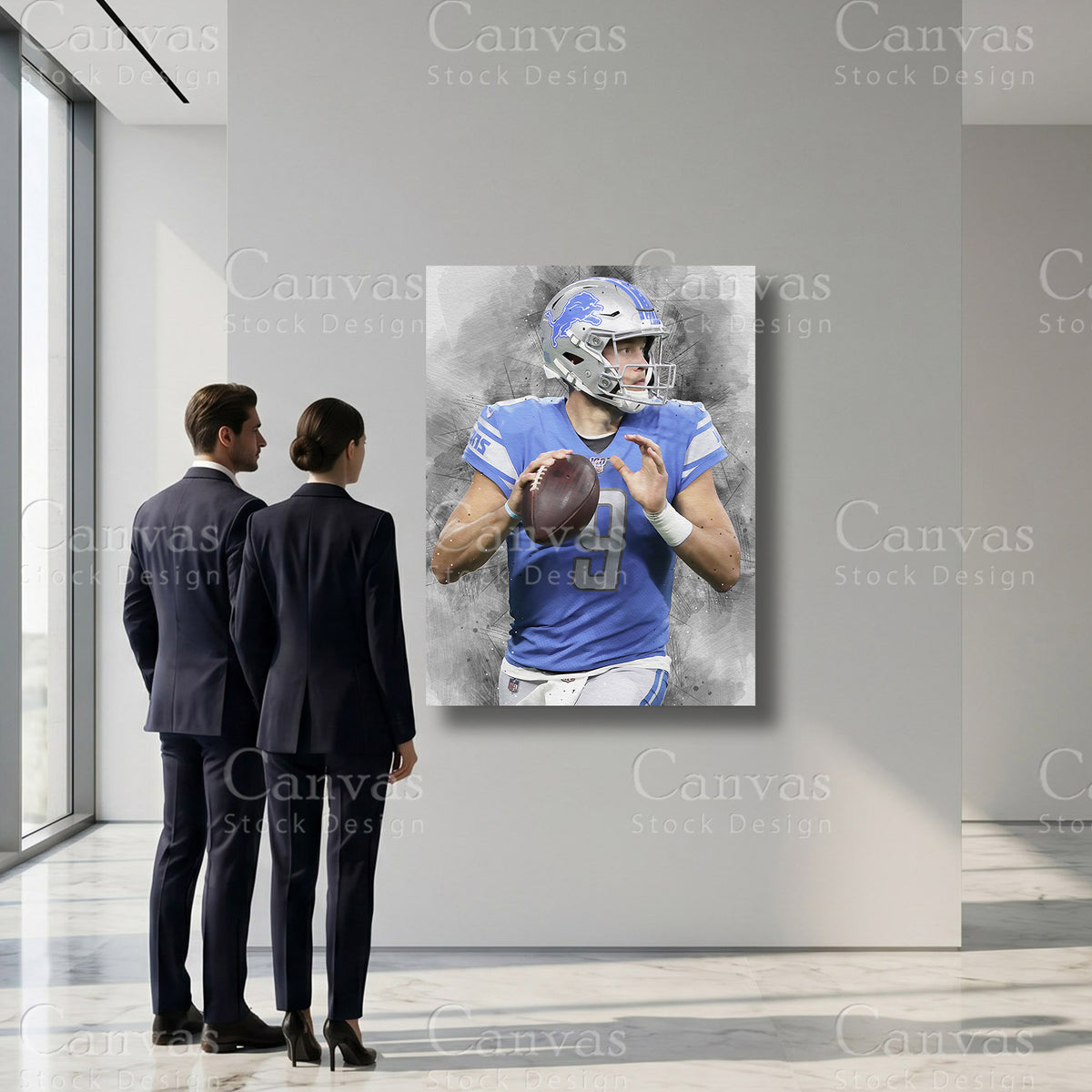 Matthew Stafford premium sports wall decor