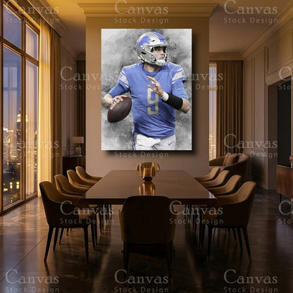 Matthew Stafford framed NFL canvas