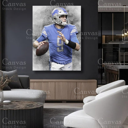 Matthew Stafford quarterback wall decor