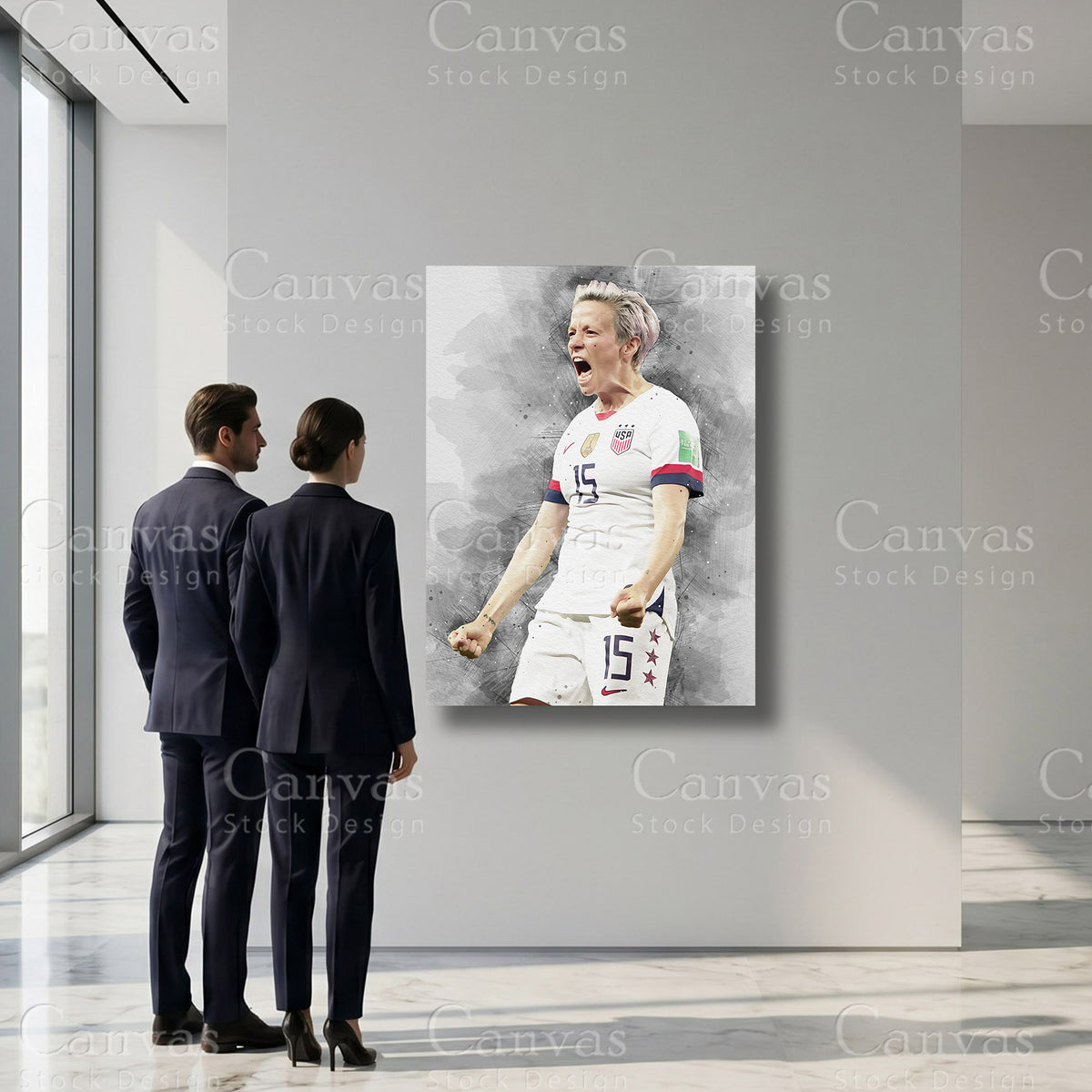 Megan Rapinoe Football Sports Wall Art