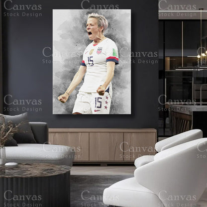 Megan Rapinoe Canvas Artwork for Refined Interiors