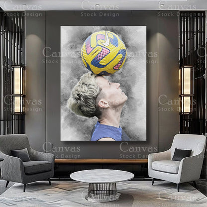 Megan Rapinoe Athlete Wall Art on Premium Canvas
