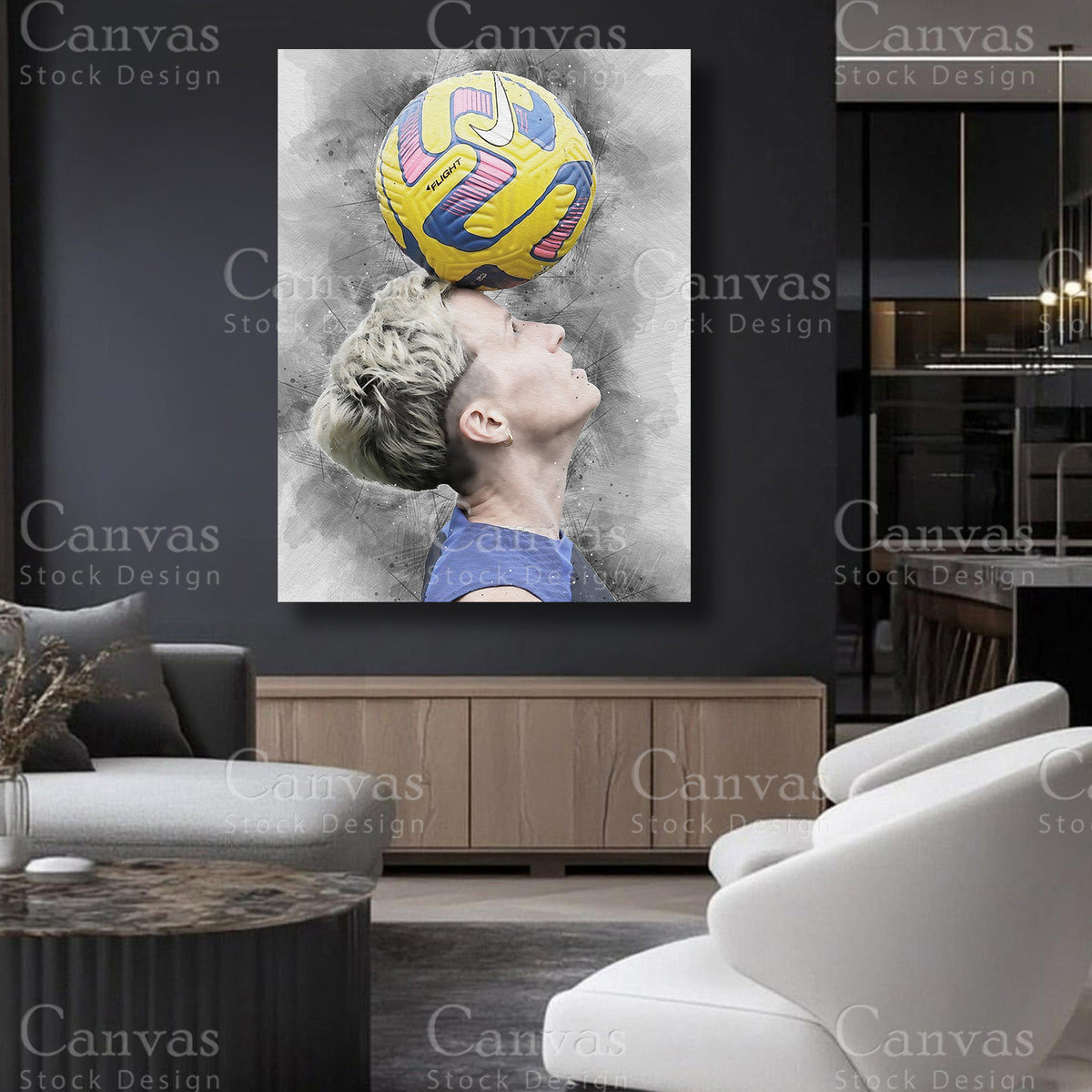 Megan Rapinoe Canvas Art for Elegant Interiors