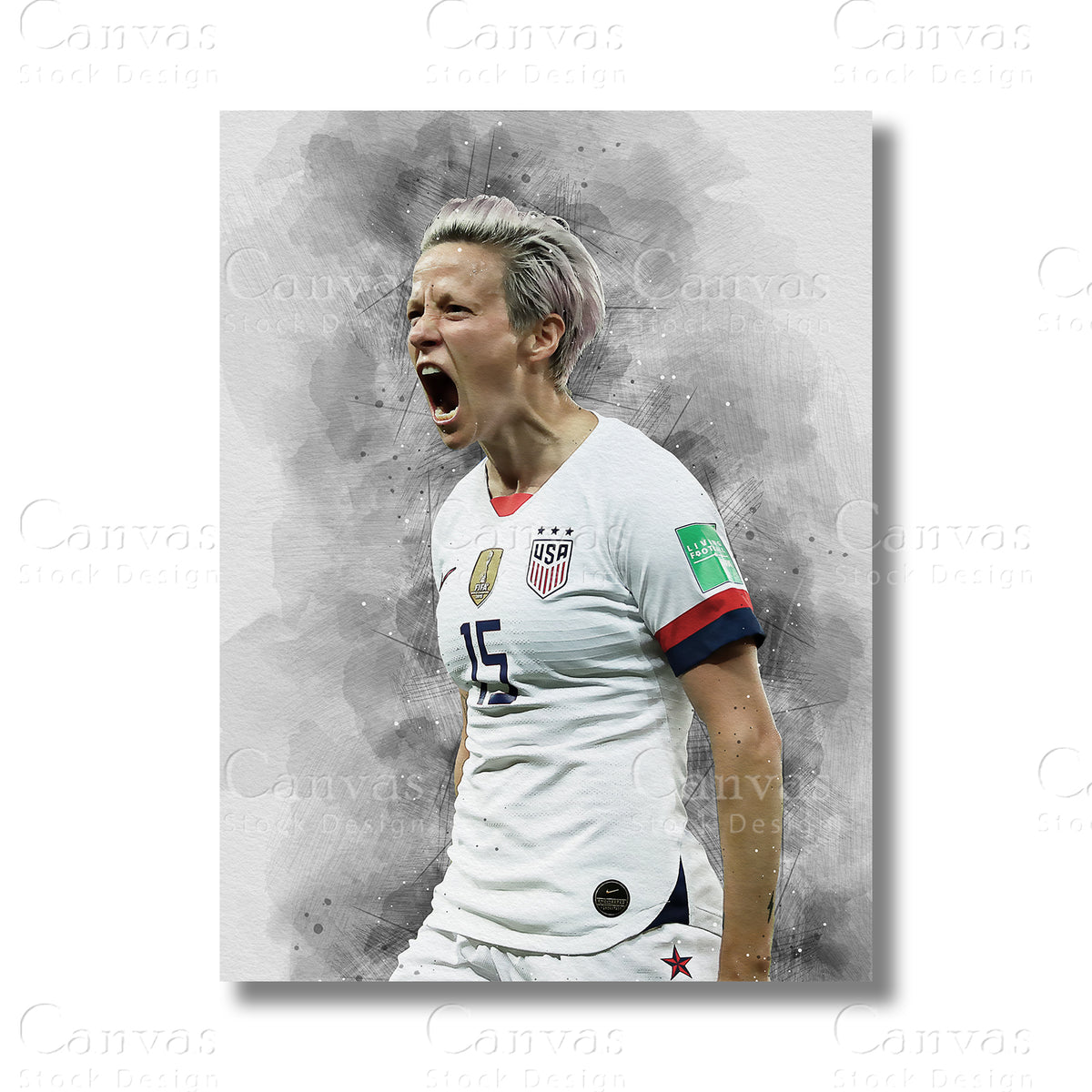 Megan Rapinoe Iconic Soccer Canvas Wall Art