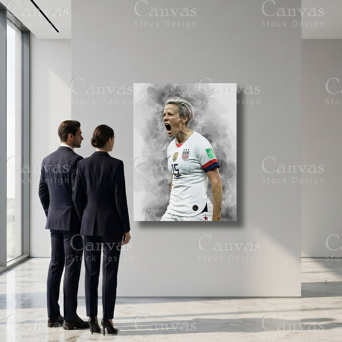Megan Rapinoe Sports Canvas Artwork