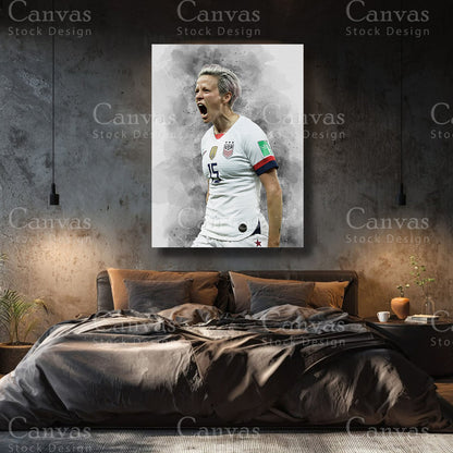 Megan Rapinoe Premium Soccer Canvas Wall Art