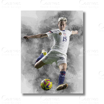 Megan Rapinoe Legacy Soccer Canvas Wall Art