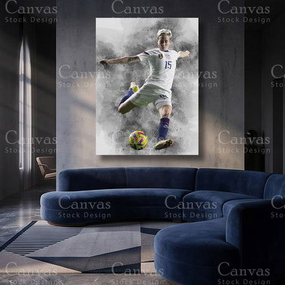 Megan Rapinoe Soccer Canvas Artwork