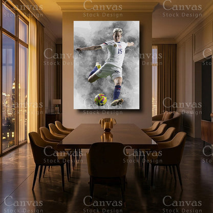 Megan Rapinoe Luxury Soccer Canvas Art