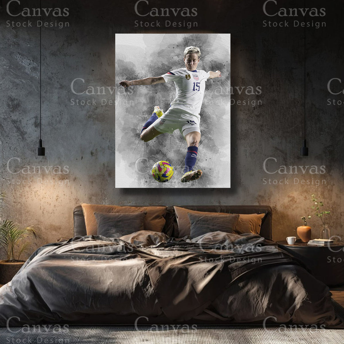 Megan Rapinoe Premium Soccer Wall Art