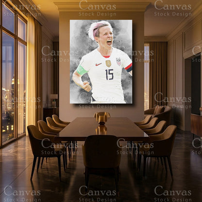 Megan Rapinoe Luxury Soccer Canvas Art