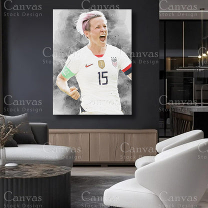 Megan Rapinoe Canvas Artwork for Refined Interiors