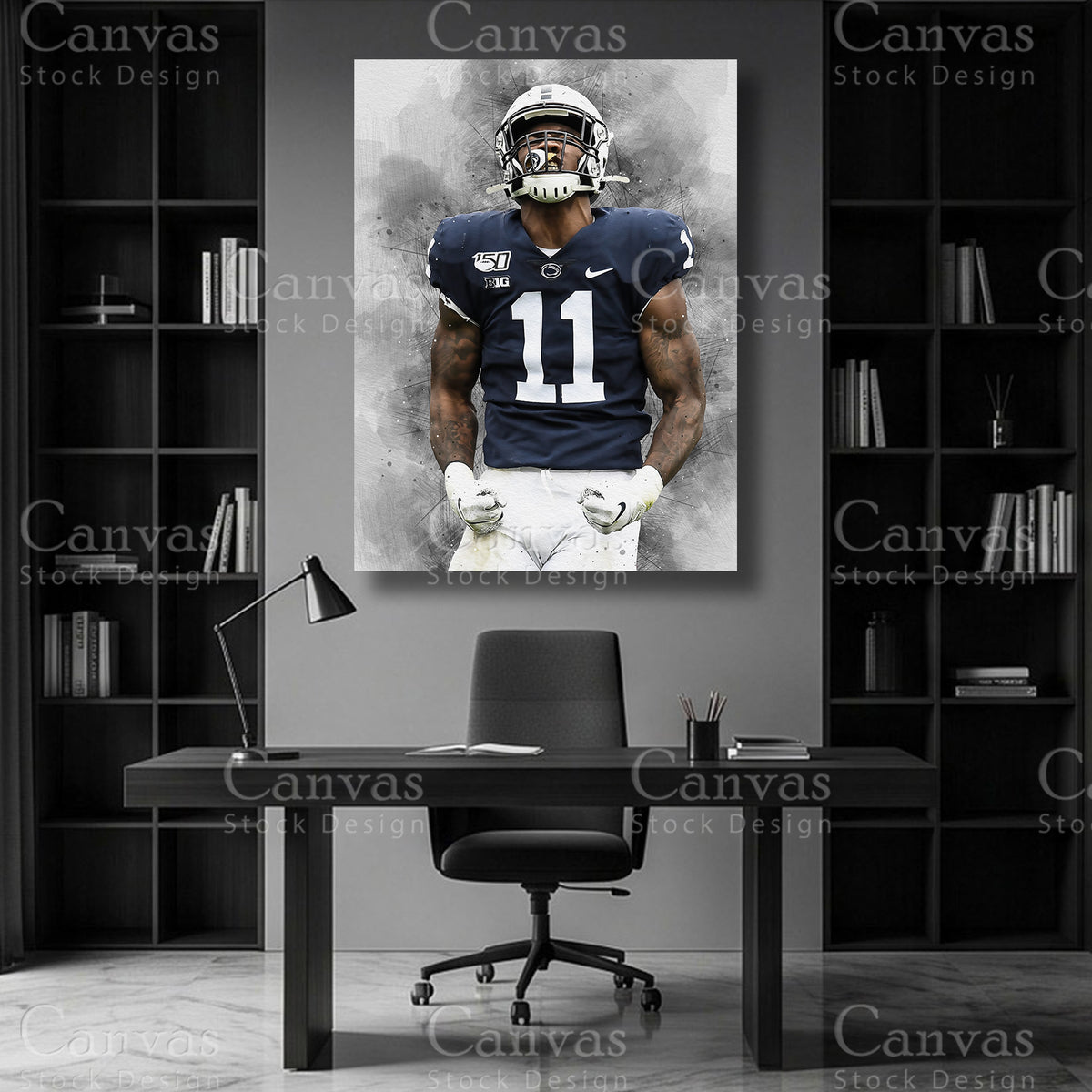 Micah Parsons NFL canvas art
