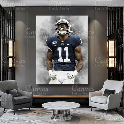 Micah Parsons premium sports wall art