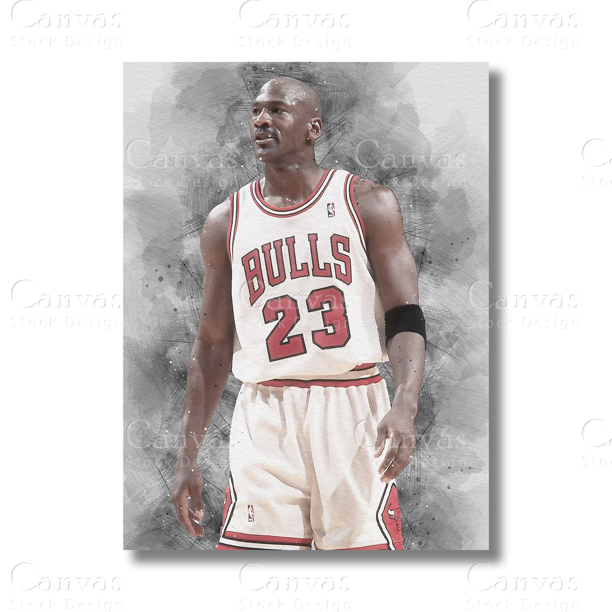 Michael Jordan Iconic Basketball Canvas Wall Art