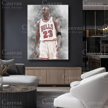 Michael Jordan statement basketball canvas artwork
