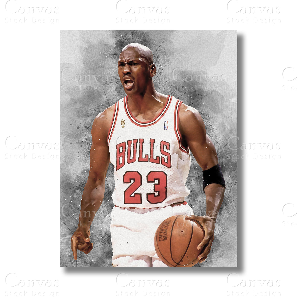 Michael Jordan Legendary Basketball Canvas Wall Art
