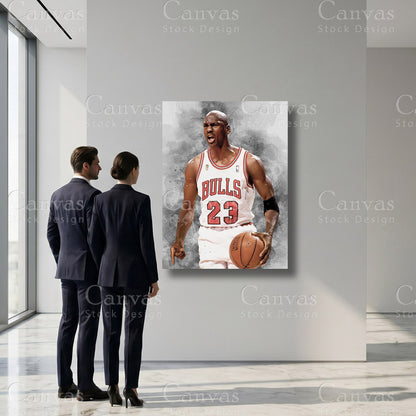 Michael Jordan professional basketball sports canvas