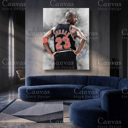 Michael Jordan NBA canvas artwork