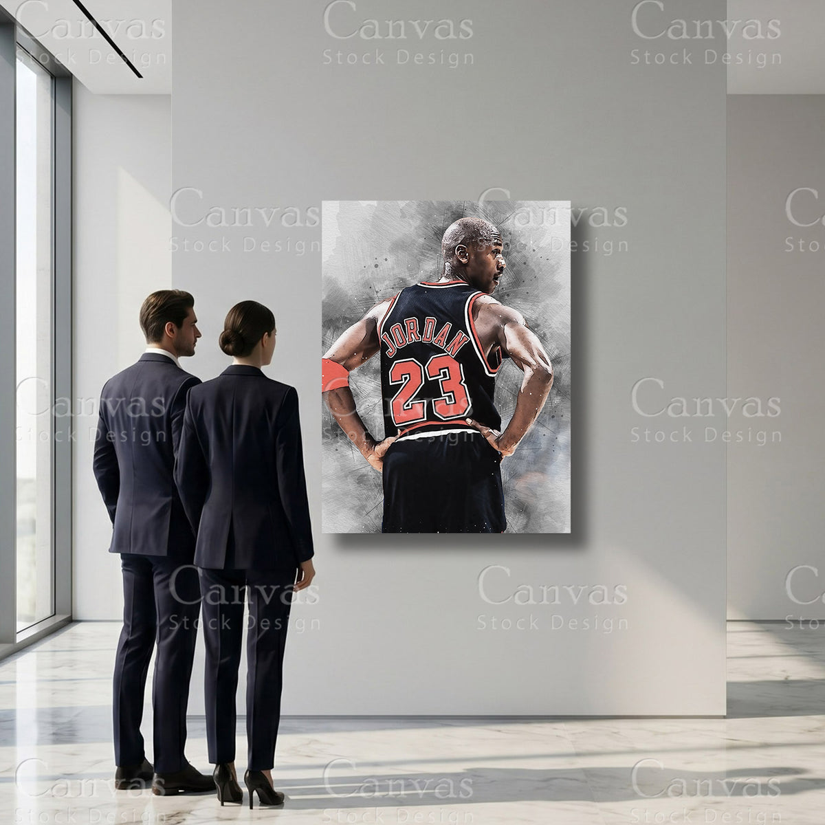 Michael Jordan professional basketball sports canvas