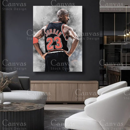 Michael Jordan statement basketball canvas artwork