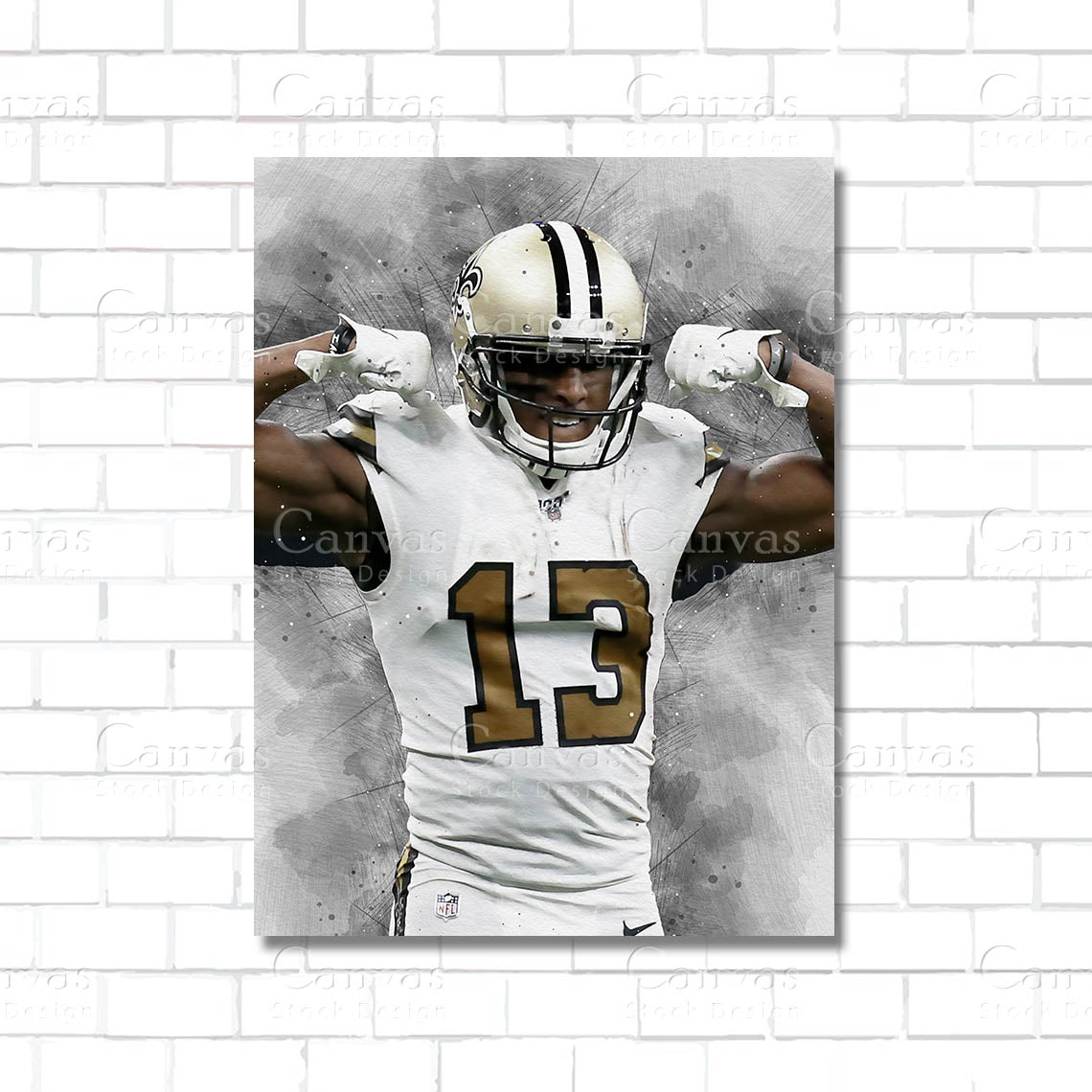Michael Thomas Canvas Wall Art – NFL Wide Receiver Legend