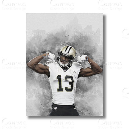 Michael Thomas canvas wall art