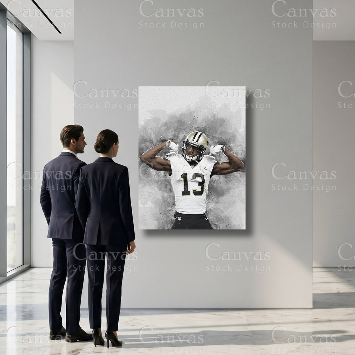 Michael Thomas football wall decor