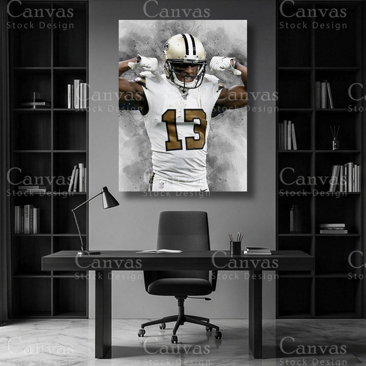 Michael Thomas premium football canvas