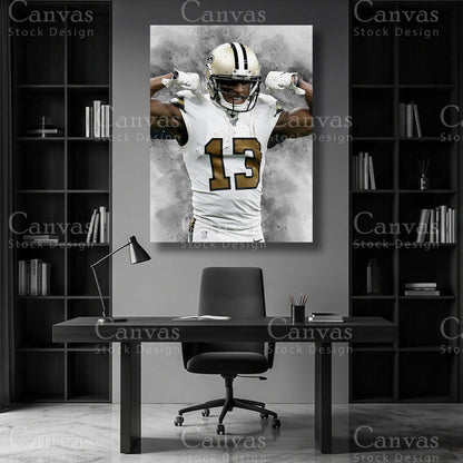 Michael Thomas premium football canvas