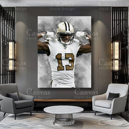 Michael Thomas football wall decor