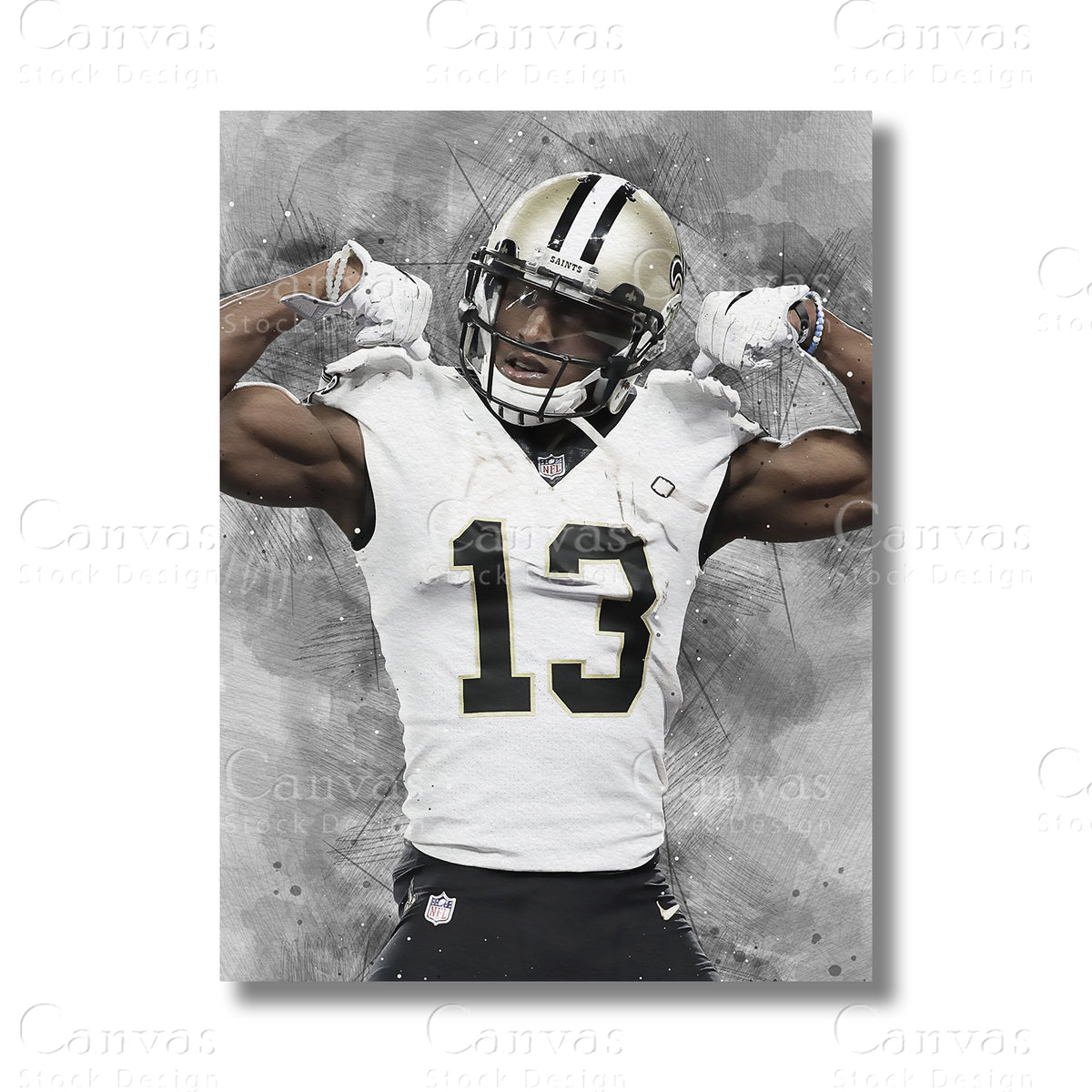 Michael Thomas NFL canvas wall art