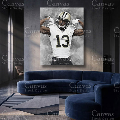 Michael Thomas football wall artwork