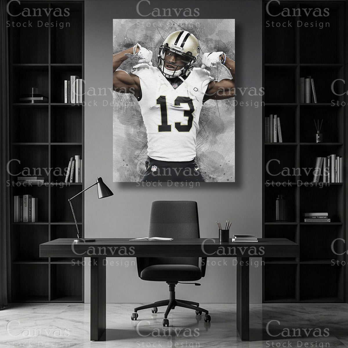 Michael Thomas athlete canvas decor