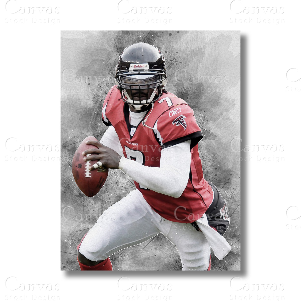 Michael Vick canvas wall art