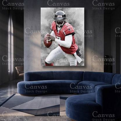 Michael Vick football artwork