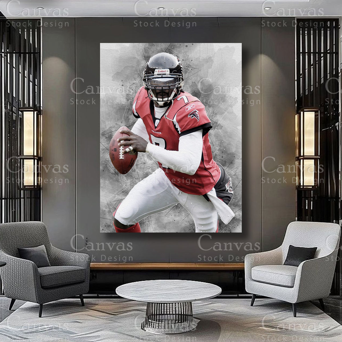 Michael Vick premium sports wall art