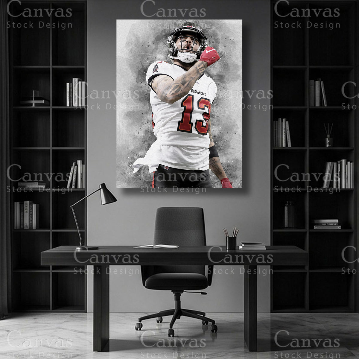 Mike Evans NFL canvas art