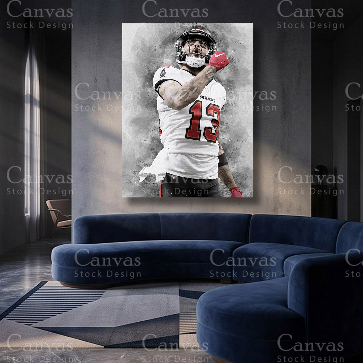Mike Evans football artwork