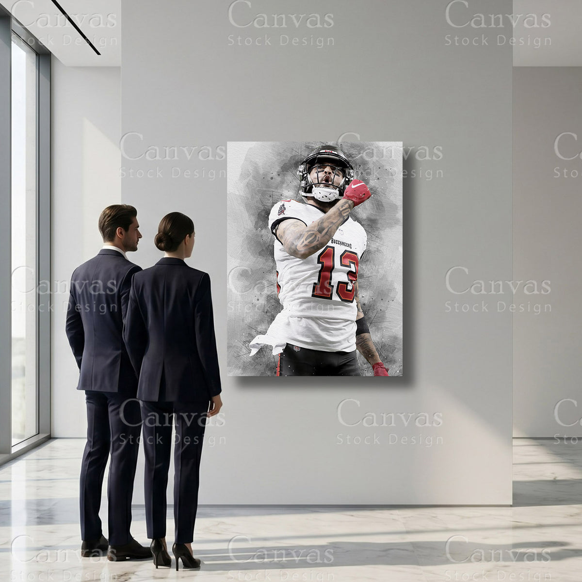 Mike Evans football wall decor