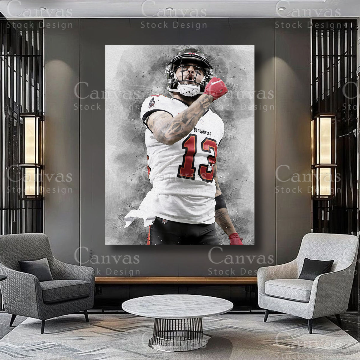 Mike Evans premium sports wall art