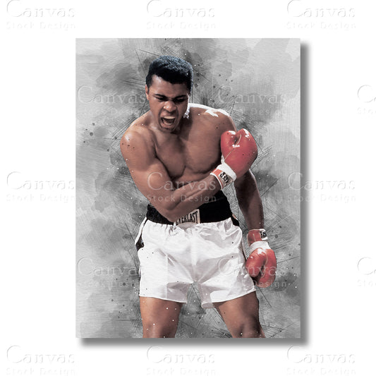 Muhammad Ali Legendary Boxing Canvas Wall Art
