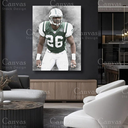 NFL defensive back inspired canvas artwork featuring Erik Coleman