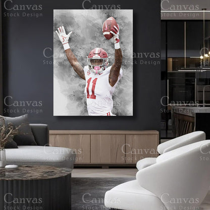 NFL themed wall artwork inspired by Henry Ruggs