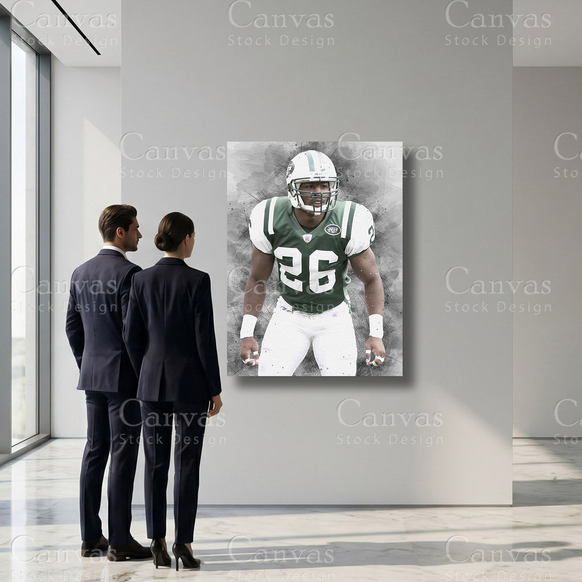 New York Jets inspired Erik Coleman canvas wall print