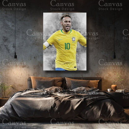 Neymar Jr Premium Football Wall Art