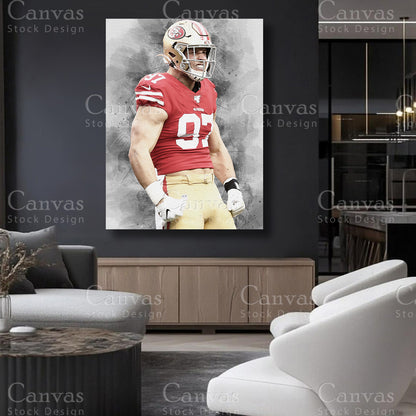 Nick Bosa professional football sports artwork
