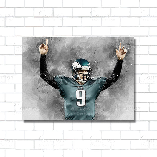 Nick Foles Canvas Wall Art – Super Bowl LII MVP – Eagles Legend Print