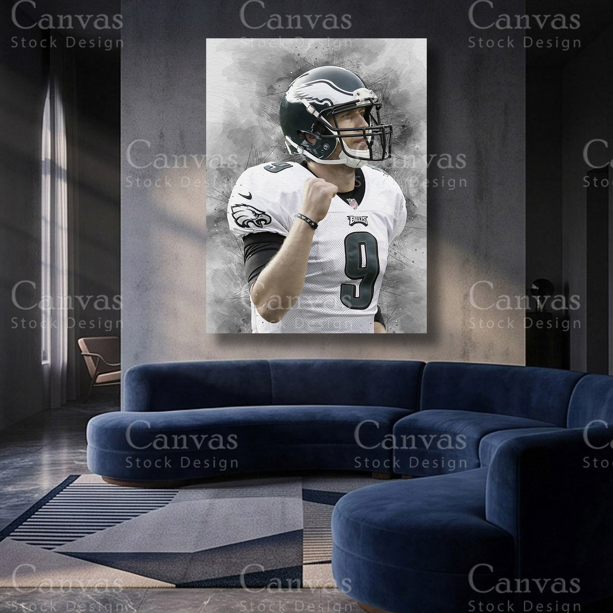 Nick Foles NFL canvas artwork